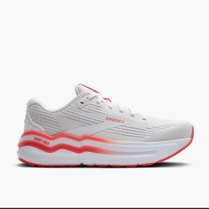 Brooks Women's Ghost Max 2 White/Hot Coral size 7